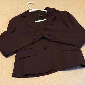 J. Crew Elegant Dark Brown Wool Blazer